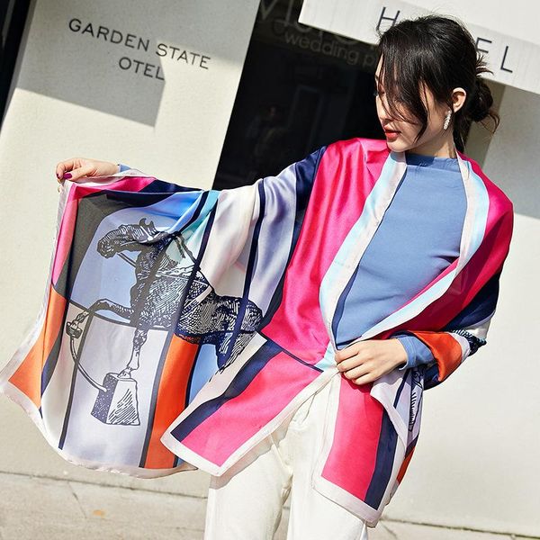 scarves 2021 age season long emulation silk scarf shawl is prevented bask in beach towel towels printed 2425, Blue;gray
scarves 2021 age season long emulation silk scarf shawl is prevented bask in beach towel towels printed 2425, Blue;gray
