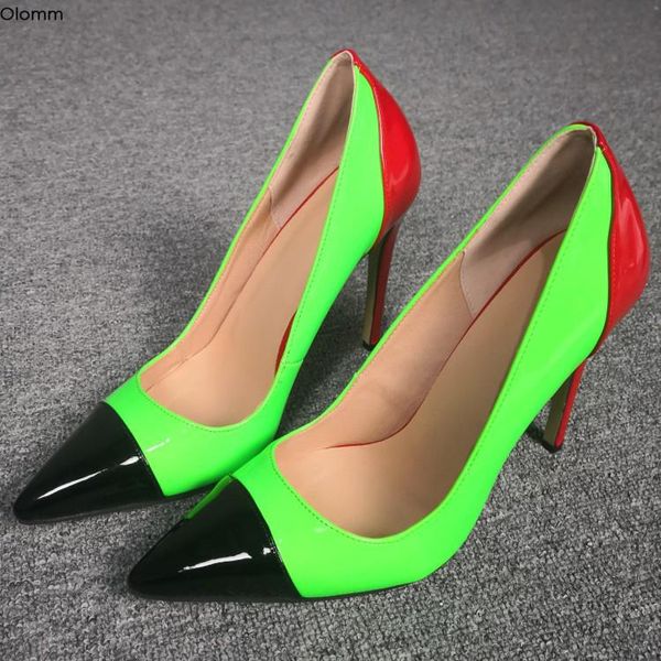 dress shoes olomm arrival women shiny pumps thin high heels charm pointed toe gorgeous green party us size 5-15, Black
dress shoes olomm arrival women shiny pumps thin high heels charm pointed toe gorgeous green party us size 5-15, Black
