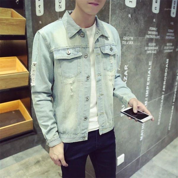 wholesale 2021 fashion teenagers denim jacket male social spirit guy couple trendy man slim fit body thin coat hombre men's jackets, Black;brown
wholesale 2021 fashion teenagers denim jacket male social spirit guy couple trendy man slim fit body thin coat hombre men's jackets, Black;brown