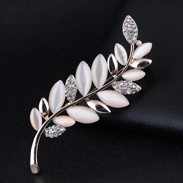 pins, brooches fashion opal rhinestone alloy leaf feather pin bouquet sweater shirt collar jewelry clothing accessories for women, Gray
pins, brooches fashion opal rhinestone alloy leaf feather pin bouquet sweater shirt collar jewelry clothing accessories for women, Gray