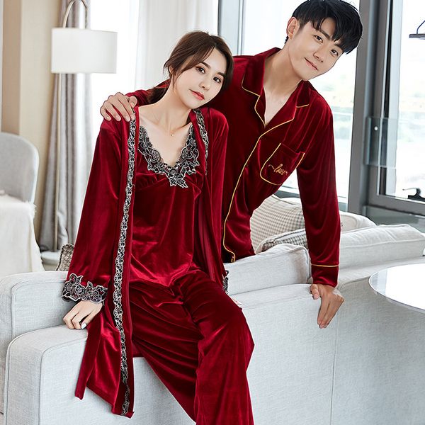 korea style gold velvet couple pajamas nightdress nightgown autumn and winter suit thick home wear, Black;red
korea style gold velvet couple pajamas nightdress nightgown autumn and winter suit thick home wear, Black;red