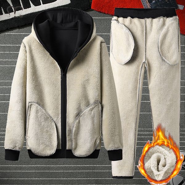 designers tracksuit men winter thick casual hoodies sportswear sets warm sweatshirts fleece two pcs jacket+pant mens moleton mas, Gray
designers tracksuit men winter thick casual hoodies sportswear sets warm sweatshirts fleece two pcs jacket+pant mens moleton mas, Gray