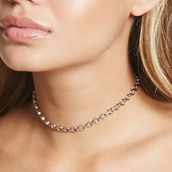 chains necklace jewelry wholesale street snap sautoir contracted xl403 circle link collar, Silver
chains necklace jewelry wholesale street snap sautoir contracted xl403 circle link collar, Silver