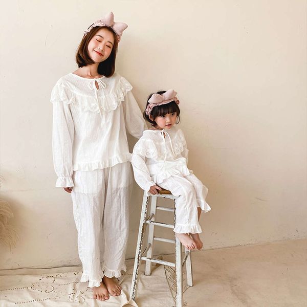 net parent child suit lace home red women's drs spring and autumn new mother daughter foreign sle pajamas fashion two piece set, Blue
net parent child suit lace home red women's drs spring and autumn new mother daughter foreign sle pajamas fashion two piece set, Blue