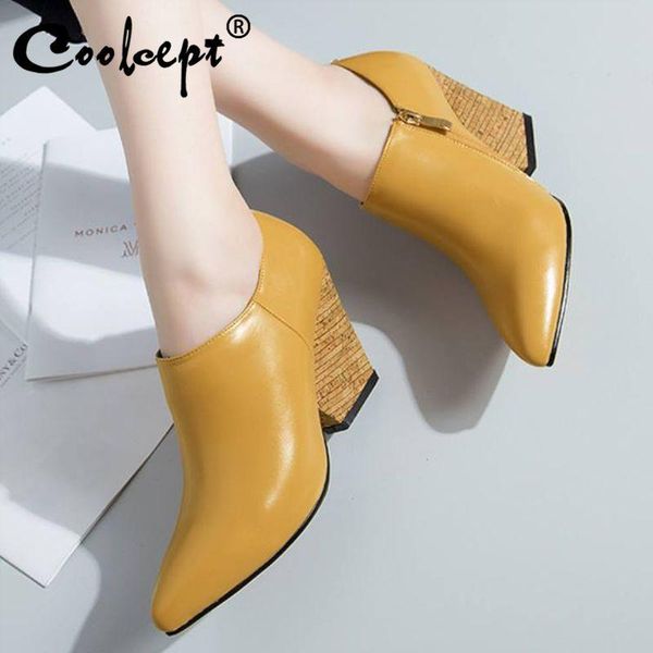 dress shoes coolcept women party genuine leather pumps spring autumn daily office high heel pointed toe footwear size 33-40, Black
dress shoes coolcept women party genuine leather pumps spring autumn daily office high heel pointed toe footwear size 33-40, Black