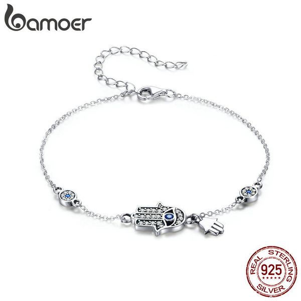bamoer authentic 925 sterling silver hand of fatima chain link bracelets for women lobster clasp classic bracelet jewelry scb079, Golden;silver
bamoer authentic 925 sterling silver hand of fatima chain link bracelets for women lobster clasp classic bracelet jewelry scb079, Golden;silver