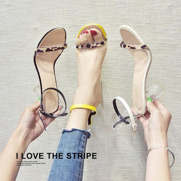 sandals transparent sandal woman 2021 summe all-in-one round heel crystal heels temperament thick leopard print buckle women's shoes, Black
sandals transparent sandal woman 2021 summe all-in-one round heel crystal heels temperament thick leopard print buckle women's shoes, Black