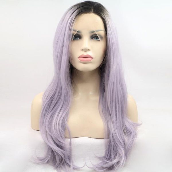 synthetic wigs lavender purple ombre long natural wave hair lace front heat resistant daily cosplay frontal for women, Black
synthetic wigs lavender purple ombre long natural wave hair lace front heat resistant daily cosplay frontal for women, Black
