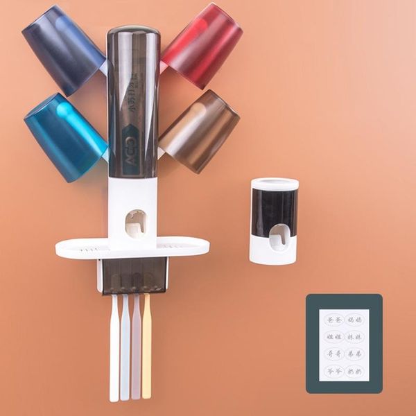 toothbrush holders automatic toothpaste squeezer dispenser wall mount holder with 4 cups storage rack bathroom accessories
toothbrush holders automatic toothpaste squeezer dispenser wall mount holder with 4 cups storage rack bathroom accessories
