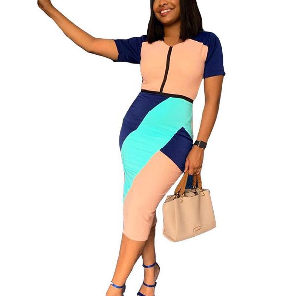 casual dresses causal work business office ladies patchwork short sleeve bodycon high waist mid calf elegant fashion vestidos dress, Black;gray
casual dresses causal work business office ladies patchwork short sleeve bodycon high waist mid calf elegant fashion vestidos dress, Black;gray