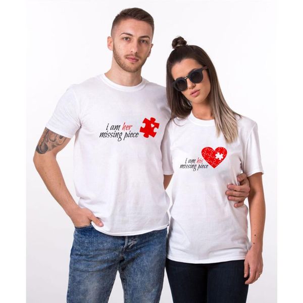 women's t-shirt i am her missing piece & his couple tshirt for lovers husband wife harajuku matching shirt valentine day gift, White
women's t-shirt i am her missing piece & his couple tshirt for lovers husband wife harajuku matching shirt valentine day gift, White