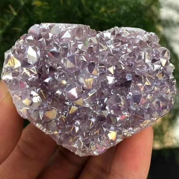 decorative objects & figurines 1pc lovely rainbow angel aura crazy amethyst clusters natural quartz crystal rough lealing stone for children
decorative objects & figurines 1pc lovely rainbow angel aura crazy amethyst clusters natural quartz crystal rough lealing stone for children