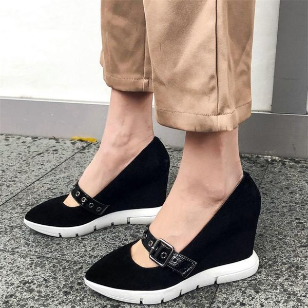 dress shoes 2021 low mary jane women genuine leather wedges high heel pumps female pointed toe fashion sneakers casual, Black
dress shoes 2021 low mary jane women genuine leather wedges high heel pumps female pointed toe fashion sneakers casual, Black