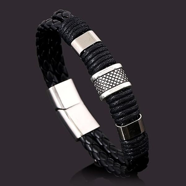 tennis 2021 brown/black leather bracelet men jewelry vintage rock handmade double layer bracelets bangles mens jewellery pulseras, Golden;silver
tennis 2021 brown/black leather bracelet men jewelry vintage rock handmade double layer bracelets bangles mens jewellery pulseras, Golden;silver