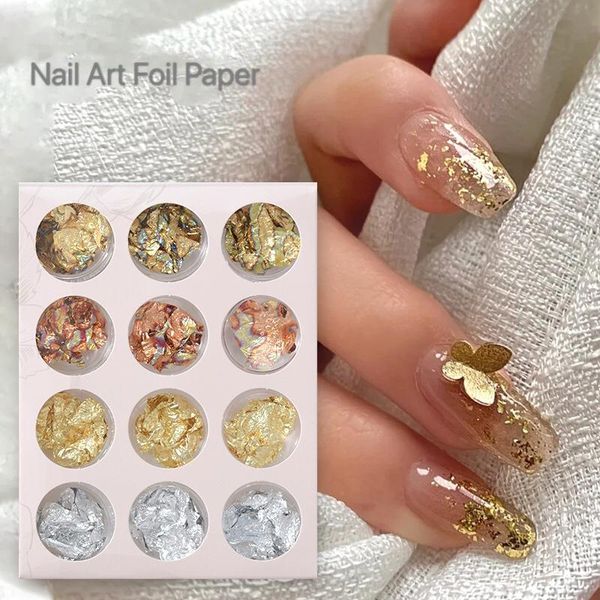 nail art decorations 12box/set gold silver irregular foil paper sticker 3d glitter diy manicure uv gel polish decoration tools, Silver;gold
nail art decorations 12box/set gold silver irregular foil paper sticker 3d glitter diy manicure uv gel polish decoration tools, Silver;gold