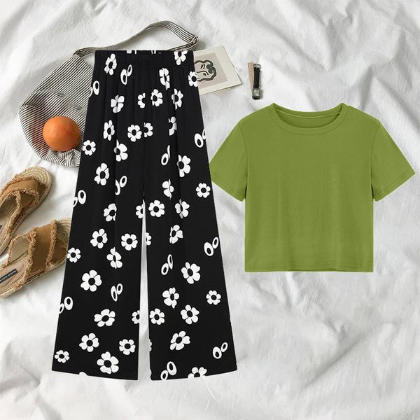 floral printed blouses 2 piece vintage puff set short sleeve elastic maxi pant summer boho beach casual 2021 women's sets h5mx, Black;brown
floral printed blouses 2 piece vintage puff set short sleeve elastic maxi pant summer boho beach casual 2021 women's sets h5mx, Black;brown