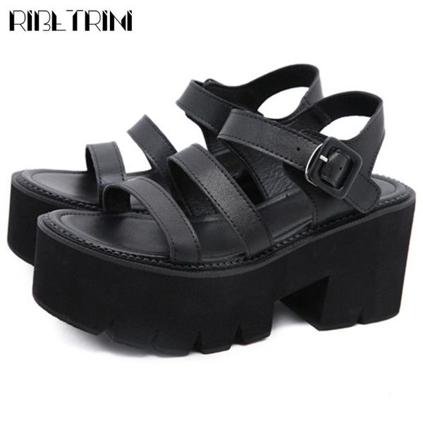 sandals ribetrini brand arrival female solid buckle platform shoes women rome gothic leisure fashion cool, Black
sandals ribetrini brand arrival female solid buckle platform shoes women rome gothic leisure fashion cool, Black