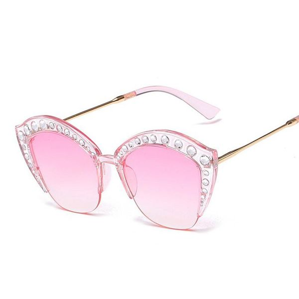 sunglasses 2021 fashion brand cat eye pink woman shades mirror female rhinestone sun glasses for coating gafas uv400, White;black
sunglasses 2021 fashion brand cat eye pink woman shades mirror female rhinestone sun glasses for coating gafas uv400, White;black