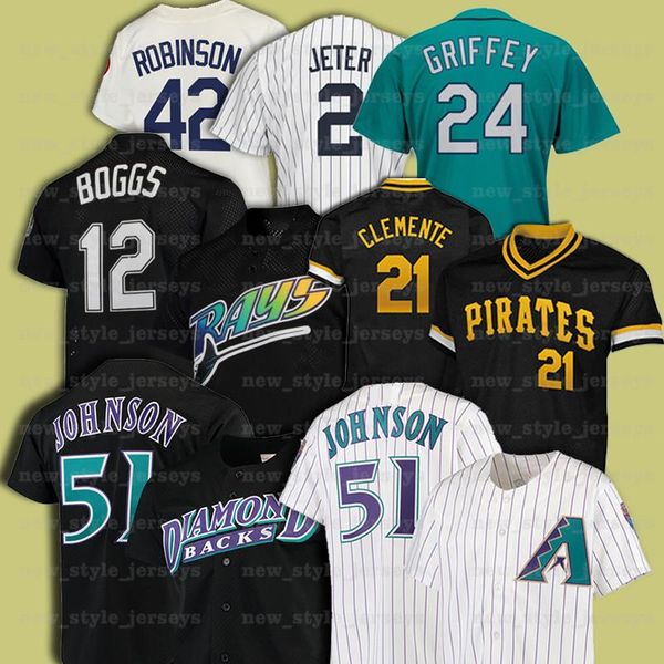 21 roberto clemente 51 randy johnson 42 jackie robinson 12 wade boggs retro men mitchell & ness baseball jersey z10, Blue;black
21 roberto clemente 51 randy johnson 42 jackie robinson 12 wade boggs retro men mitchell & ness baseball jersey z10, Blue;black