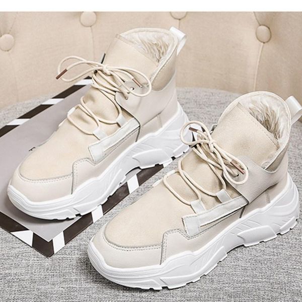 boots high women's shoes winter women warm fur plush lady casual lace up fashion sneakers platform snow, Black
boots high women's shoes winter women warm fur plush lady casual lace up fashion sneakers platform snow, Black