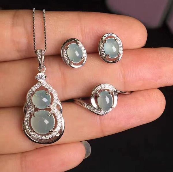 bracelet, earrings & necklace natural jade earring ring species egg noodles s925 silver inlaid with women's money set, Black
bracelet, earrings & necklace natural jade earring ring species egg noodles s925 silver inlaid with women's money set, Black