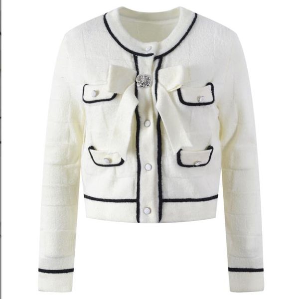 1226 2022 runway spring brand same style sweater long sleeve crew neck fashion black pink white pullover striped clothes womens yl, White;black
1226 2022 runway spring brand same style sweater long sleeve crew neck fashion black pink white pullover striped clothes womens yl, White;black