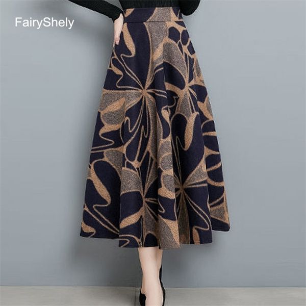 fariyshely vintage print high waist pleated skirt women autumn winter woolen long skirt flared poncho midi skirt plus size 210311, Black
fariyshely vintage print high waist pleated skirt women autumn winter woolen long skirt flared poncho midi skirt plus size 210311, Black