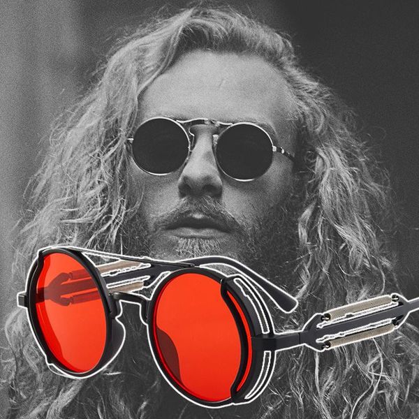 sunglasses retro punk steampunk men's brand designer round eyewear gothic style products women motorcycle uv400, White;black
sunglasses retro punk steampunk men's brand designer round eyewear gothic style products women motorcycle uv400, White;black