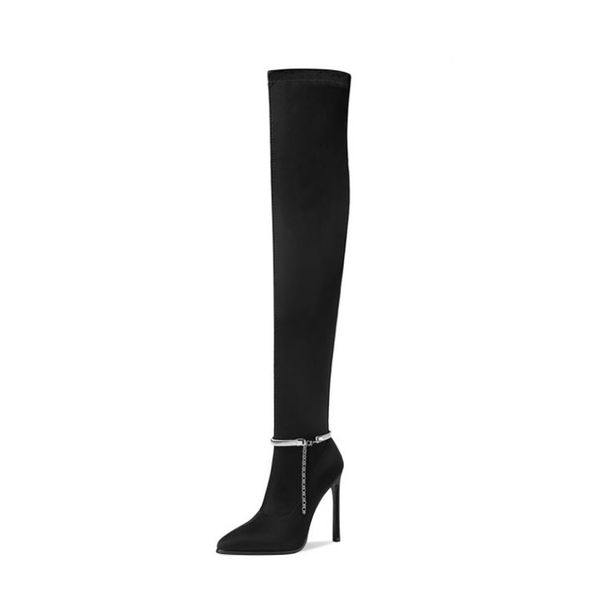 Women Over The Knee Boots Thin High Heels Metal Decoration Candy Color Party Club Fashion Ladies Footwear Size 34-43, Purple
Women Over The Knee Boots Thin High Heels Metal Decoration Candy Color Party Club Fashion Ladies Footwear Size 34-43, Purple