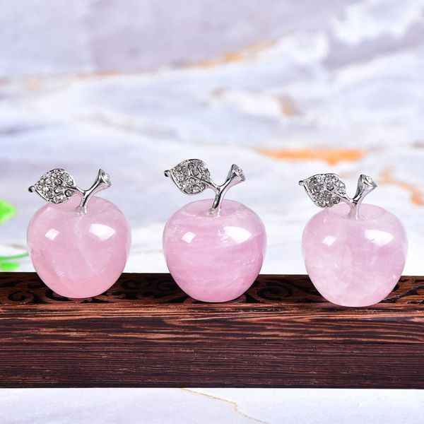 decorative objects & figurines 1pc natural crystal rose quartz apple decoration polished healing stone gem modern home christmas gift
decorative objects & figurines 1pc natural crystal rose quartz apple decoration polished healing stone gem modern home christmas gift