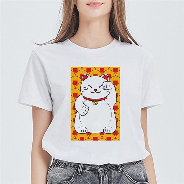 plus size women t shirts short sleeve summer women tshirts harajuku maneki neko graphic tees lucky cat female tee, White
plus size women t shirts short sleeve summer women tshirts harajuku maneki neko graphic tees lucky cat female tee, White