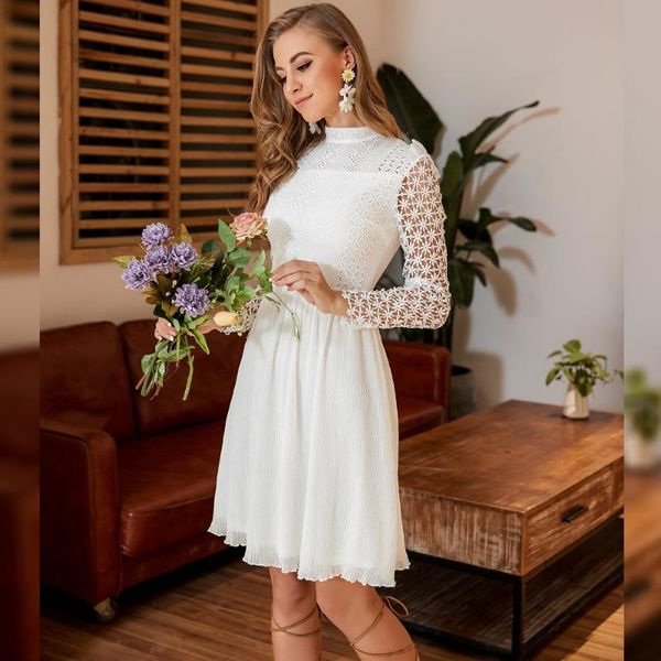 casual dresses tosheiny 2021 o neck long sleeve lace dress women white mini elegant ruffles female party dm0027, Black;gray
casual dresses tosheiny 2021 o neck long sleeve lace dress women white mini elegant ruffles female party dm0027, Black;gray