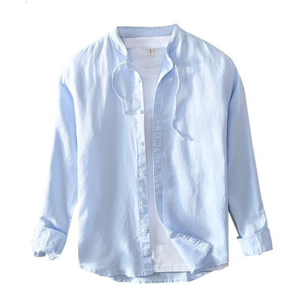 2021 new vero e outono linho de manga comprida masculina moda nica camisas para homens slido camisa confortvel 0div, White
2021 new vero e outono linho de manga comprida masculina moda nica camisas para homens slido camisa confortvel 0div, White