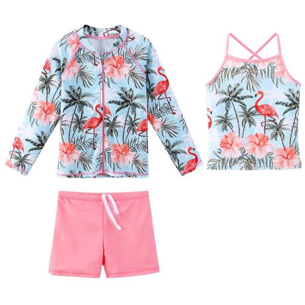 baohulu upf50+ swimsuit girls floral long sleeve bathing suit for kids 3 pcs bikinis shorts children swimwear with zipper
baohulu upf50+ swimsuit girls floral long sleeve bathing suit for kids 3 pcs bikinis shorts children swimwear with zipper