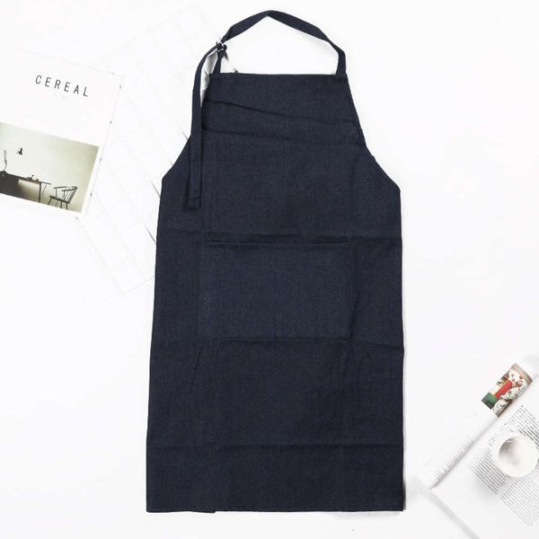 cotton denim apron with adjustable neck 
cotton denim apron with adjustable neck