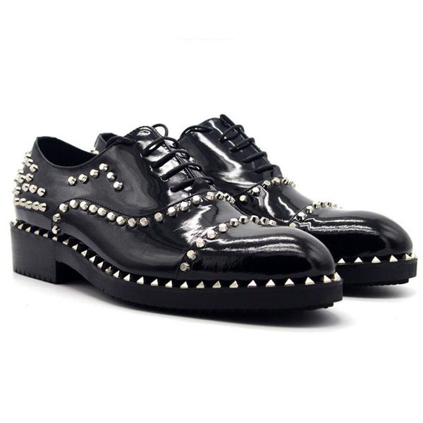 dress shoes shoe social male pointed toe rivets mens party wedding oxford men lace up thick platform footwear man, Black
dress shoes shoe social male pointed toe rivets mens party wedding oxford men lace up thick platform footwear man, Black
