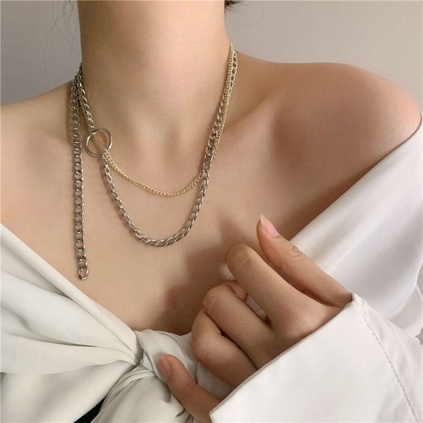 hbp fashion small design cool style personality lovers gold silver color matching thick and thin necklace collar chain tide
hbp fashion small design cool style personality lovers gold silver color matching thick and thin necklace collar chain tide