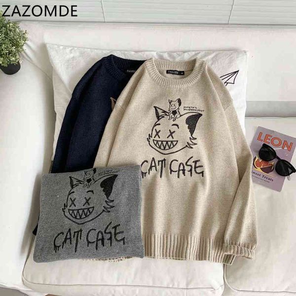 zazomde 2020 autumn fashion hip hop streetwear funny cat sweaters casual men clothing pullover loose sweater, Black
zazomde 2020 autumn fashion hip hop streetwear funny cat sweaters casual men clothing pullover loose sweater, Black