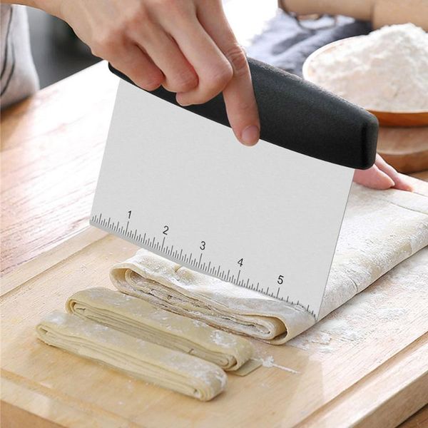 baking & pastry tools stainless steel dough cutter scraper bread chopper with scale spatula pizza fondant cake decoration tool
baking & pastry tools stainless steel dough cutter scraper bread chopper with scale spatula pizza fondant cake decoration tool