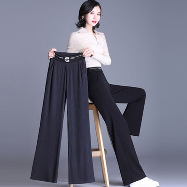 long trousers women with thin waist in straight line leg for new 2021 fall casual pants to the ground 7i2q, Black;white
long trousers women with thin waist in straight line leg for new 2021 fall casual pants to the ground 7i2q, Black;white