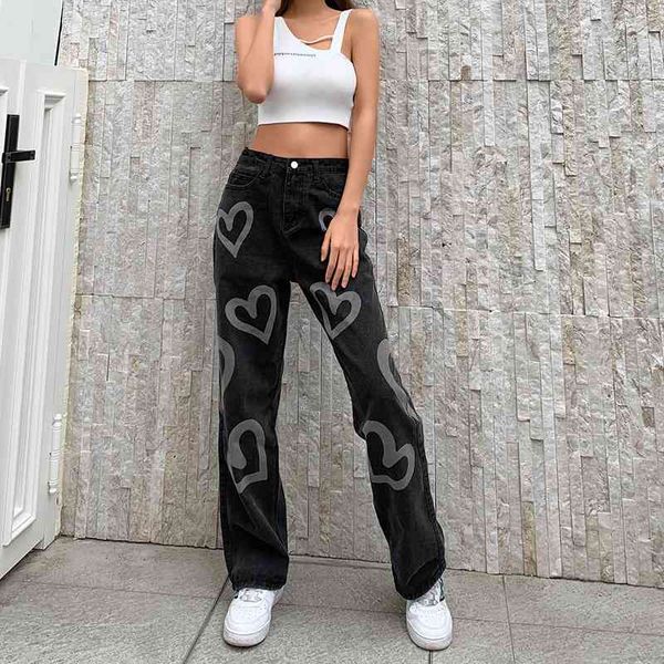 summer pants love print contrast high waist straight pants trend personality street jeans women y2k jeans 210602, Blue
summer pants love print contrast high waist straight pants trend personality street jeans women y2k jeans 210602, Blue