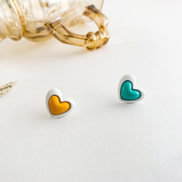 stud origin summer korean fashion asymmetric love heart earings for women romantic contrast color everyday accessories, Golden;silver
stud origin summer korean fashion asymmetric love heart earings for women romantic contrast color everyday accessories, Golden;silver