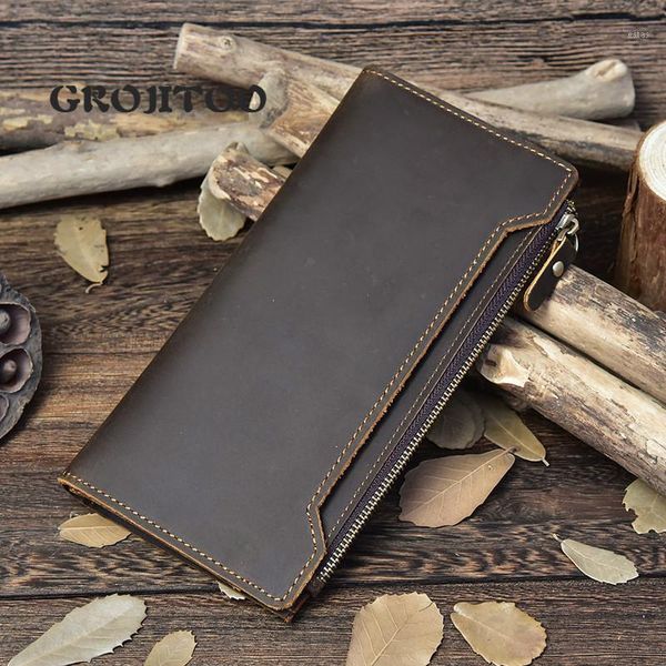 wallets grojitoo style crazy horse skin men's long wallet leather two fold multi card hand bag mobile phone1, Red;black
wallets grojitoo style crazy horse skin men's long wallet leather two fold multi card hand bag mobile phone1, Red;black