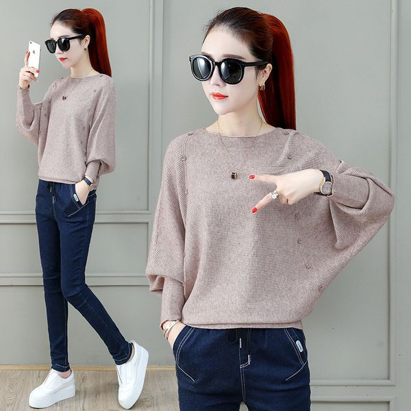 2021 new women's knitted sweater spring autumn solid bat sleeves knitting pullovers female t-shirts tees y145 a6rx, White;black
2021 new women's knitted sweater spring autumn solid bat sleeves knitting pullovers female t-shirts tees y145 a6rx, White;black