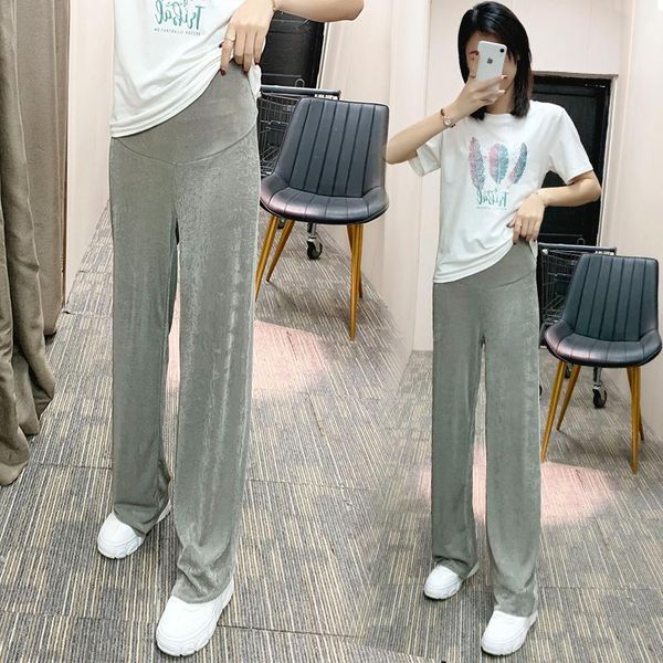 maternity bottoms pregnant women summer sport trousers floor length wide-legged belly pants plus size solid color casual loose, White
maternity bottoms pregnant women summer sport trousers floor length wide-legged belly pants plus size solid color casual loose, White