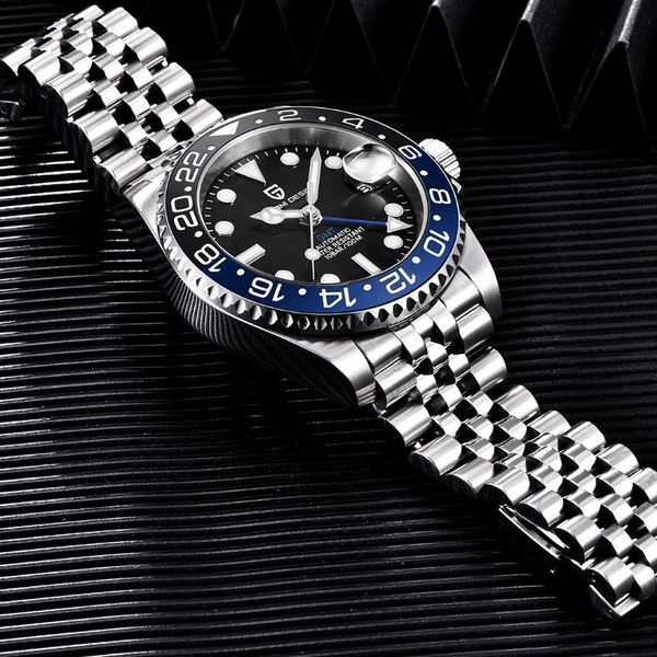 wristwatches 2021 pagani design brand men automatic watch relogio masculino 40mm sapphire gmt stainless steel waterproof mechanical watches, Slivery;brown
wristwatches 2021 pagani design brand men automatic watch relogio masculino 40mm sapphire gmt stainless steel waterproof mechanical watches, Slivery;brown