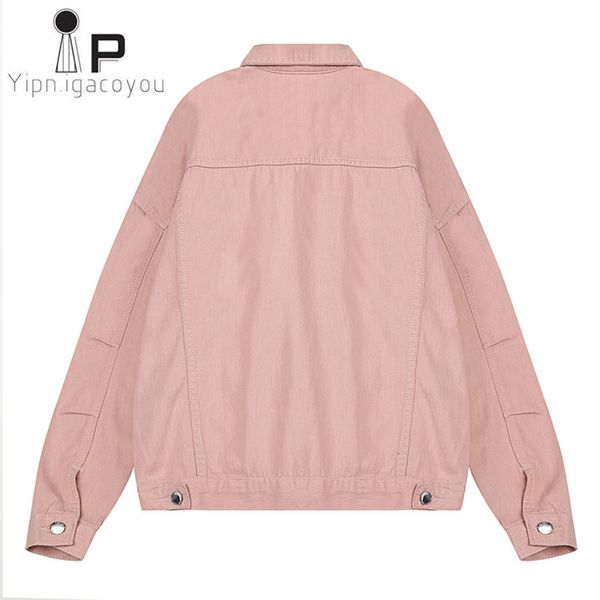 fashion white pink 2021 autumn large size harajuku jeans jacket women overcoat casual female denim coat mll7, Black;brown
fashion white pink 2021 autumn large size harajuku jeans jacket women overcoat casual female denim coat mll7, Black;brown