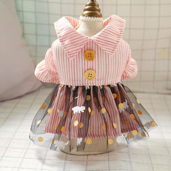 dog apparel small and medium-sized dogs clothes black yarn button skirt for summer princess style pink pet dress cool
dog apparel small and medium-sized dogs clothes black yarn button skirt for summer princess style pink pet dress cool