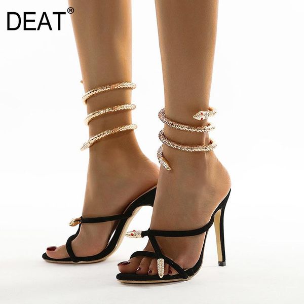 sandals deat 2021 spring summer fashion casual metal snake hollow out simple large size high heel shoes women se903, Black
sandals deat 2021 spring summer fashion casual metal snake hollow out simple large size high heel shoes women se903, Black