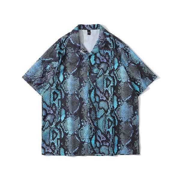 men's casual shirts summer street hip-hop snake print short-sleeved shirt men loose five-point sleeve fashion trendy beach t-shirt -40, White;black
men's casual shirts summer street hip-hop snake print short-sleeved shirt men loose five-point sleeve fashion trendy beach t-shirt -40, White;black